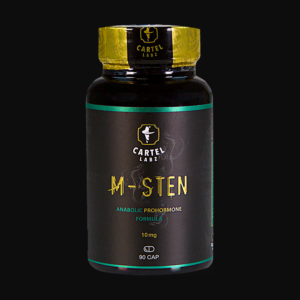 Cartel Labz M-Sten 10 mg 90 capsules product container
