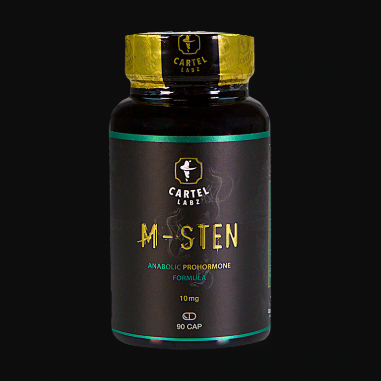 Cartel Labz M-Sten 10 mg 90 capsules product container